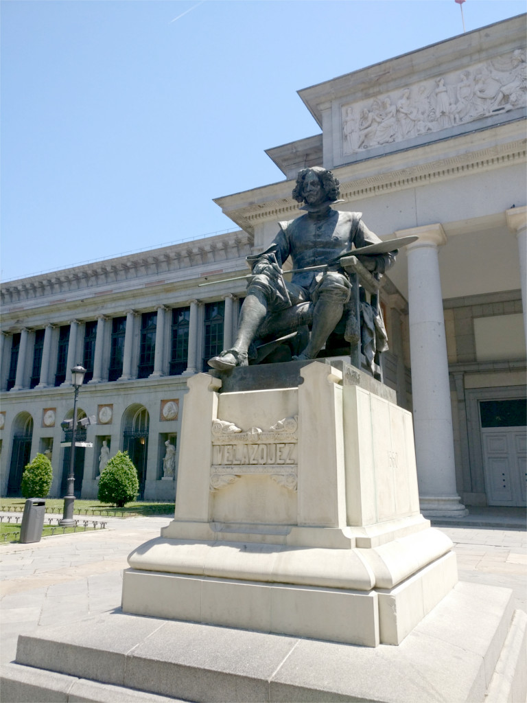 Statue of Velazquez outside the Museo del Prado