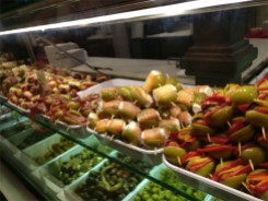 Large variety of stuffed olives