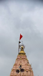 The spire of the Mahakaleshwar temple in Ujjain